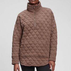 Gap Fit Half Zip Quilted Sweater 